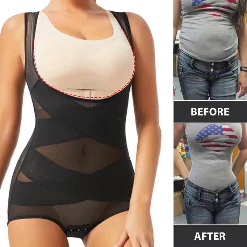 Shapewear Bodysuit Firm - Women Bodysuit Briefs Full Body Shaper